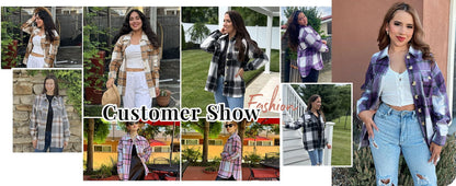 Women's Plaid Flannel Jacket